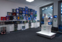 installation view of plastic packagings at Neukölln Arcaden, May 2026